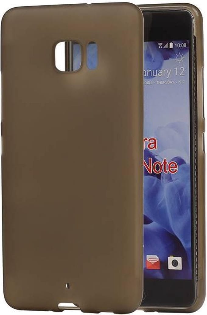 BestCases.nl HTC U Ultra TPU back case hoesje transparant Grijs