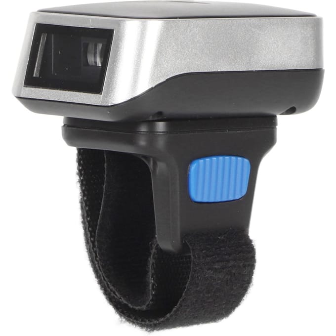 1D Bluetooth Draagbare Ring Barcode Scanner 270 Graden Rotatie 3 Connectiviteitsmodi Handsfree Mini gray