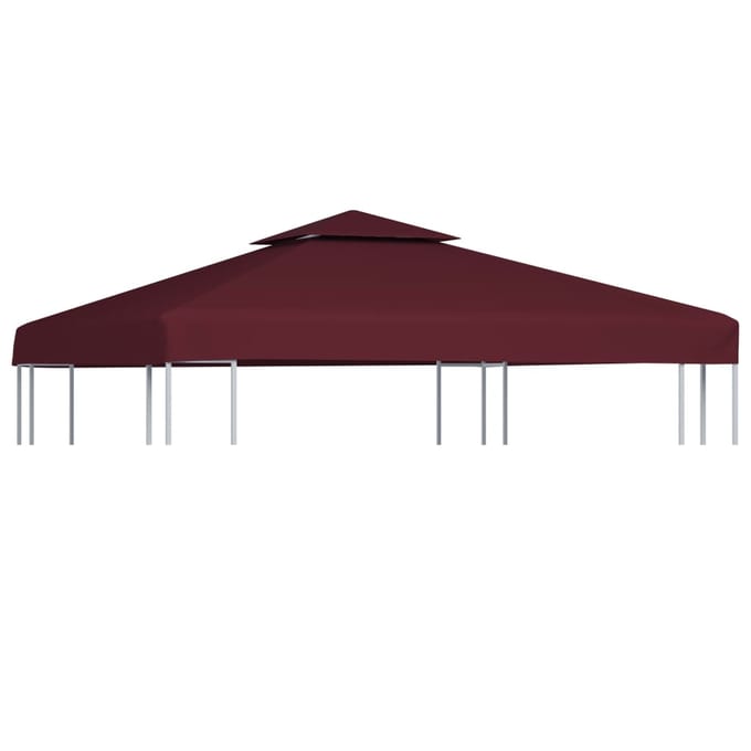 vidaXL - Prieeldak - 2-laags - 3x3m - 310 - g/m² - bordeaux