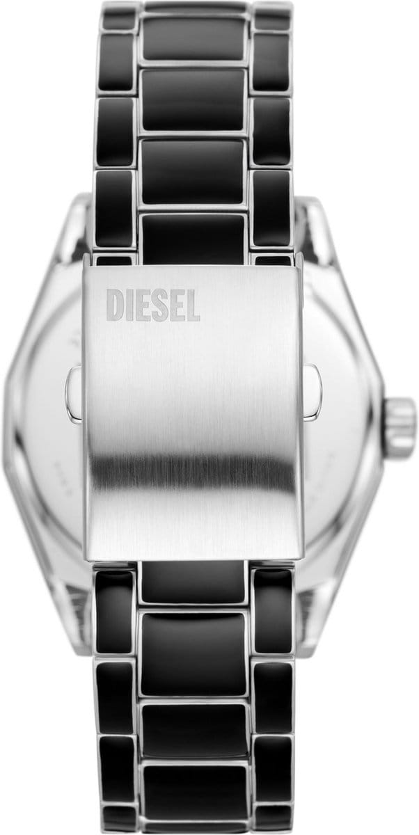 Diesel Scraper DZ2195 Horloge - Staal - Zwart - Ø 43 mm
