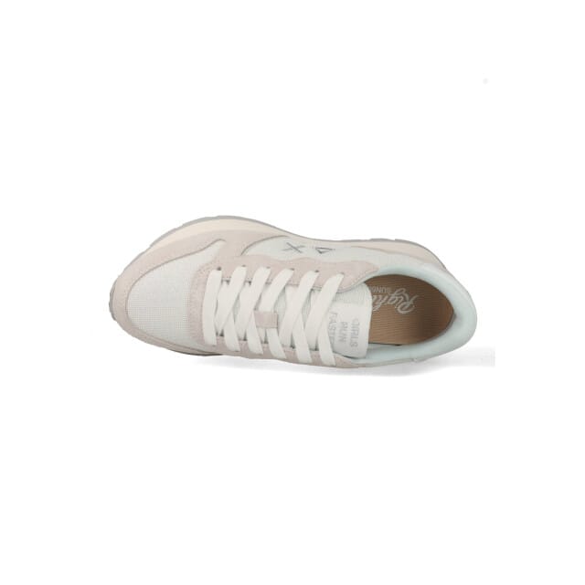 Sun68 Dames Sneaker Ally Glitter Textiel wit grijs