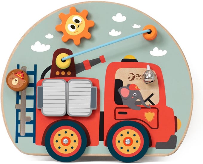 Classic World houten speelbord brandweer - interactief speelgoedbord.