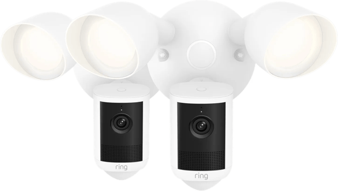 Ring Floodlight Camera 2e Generatie Wit Duo Pack