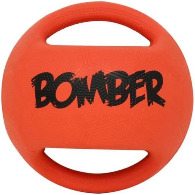 Famanu - Bomber bal hondenspeelgoed, 11,4 cm