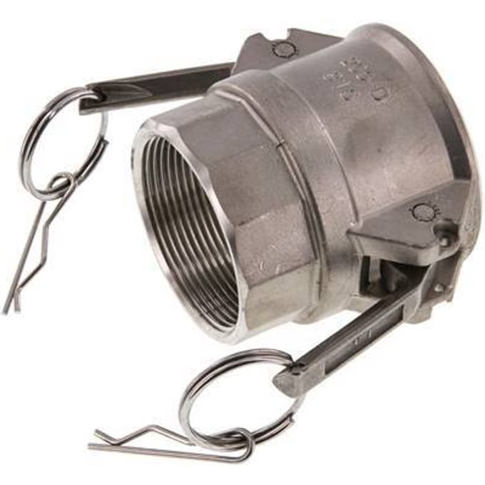 Camlock DN 50 (2'') Koppeling RvsRp 2'' met binnendraad Type D MIL-C-27487
