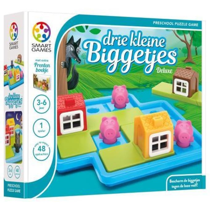 Smart Preschool - De Drie Kleine Biggetjes Deluxe Bordspellen Educatieve spellen