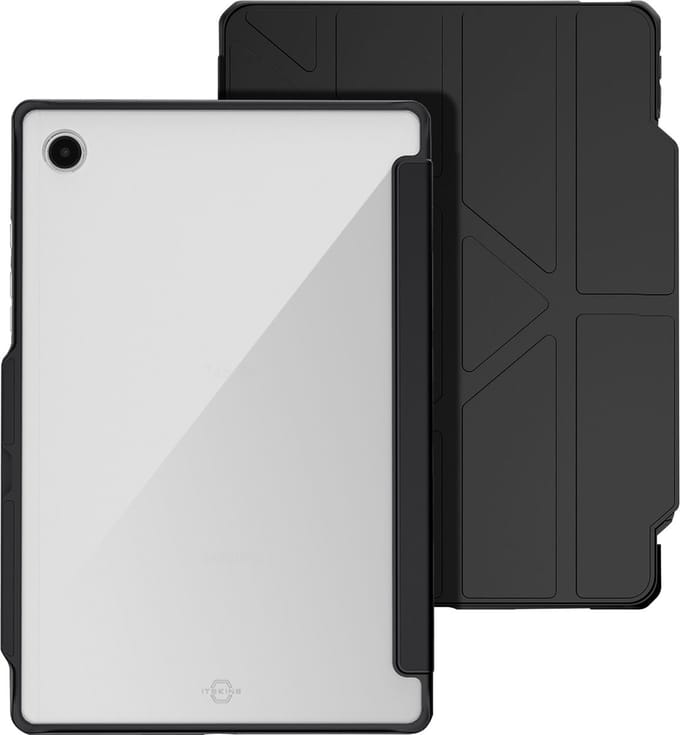 Itskins, Hoesje geschikt voor Samsung Galaxy Tab A8 10.5'' 2022 - Folio Hybrid Solid R Versterkt, Transparant