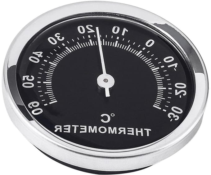 Digitale Hygrometer - Temperatuurmeter - Binnenklimaat Meten - Wandmontage Ontwerp - 5.8 cm - Zwart