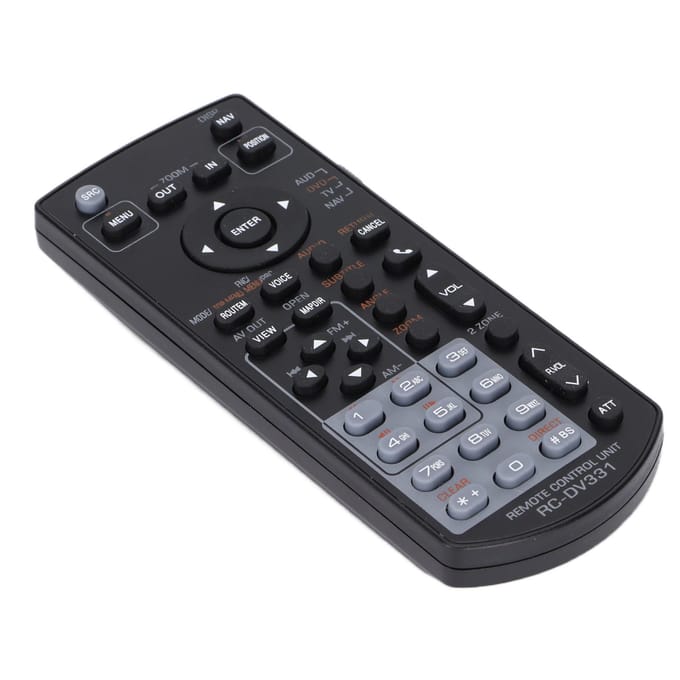 RCDV331 Afstandsbedieningsmonitor Afstandsbediening voor Kenwood DNX6460BT DNX6020EX DDX616 black