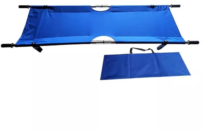 Draagbaar Bed - Opvouwbaar Brancard - Patiënt Transport - Stabiele Constructie - 100 kg Draagkracht - Zwart