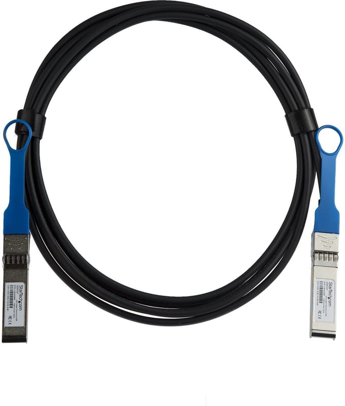 StarTech.com HP JD097C Compatible SFP+ DAC Twinax Cable - 3 m (9.8 ft.) - 10GBase direct attach cable - 3 m - Zwart - Zwart - 3m