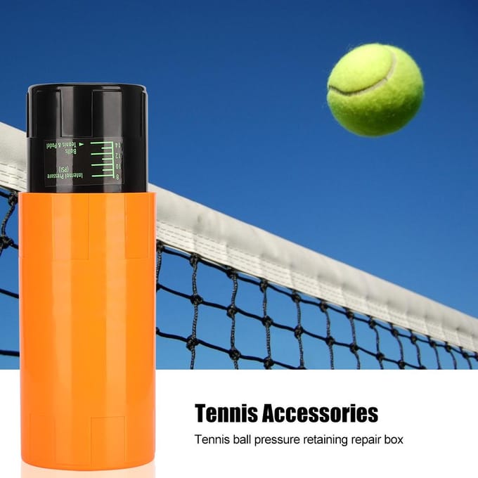 Tennisbal Doos Drukbehoud Repareren Opbergblik Container Sportaccessoires orange