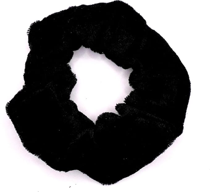 Scrunchie velvet zwart
