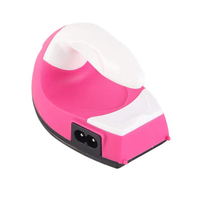 Mini Craft Strijkijzer Plastic Behuizing Draagbaar Klein Kinderhandig Hittepers voor DIY pink