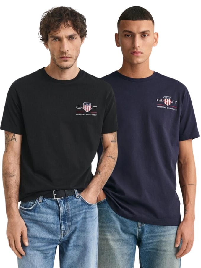 Gant | 2-Pack Heren Gembrode Archive Shield T-Shirt