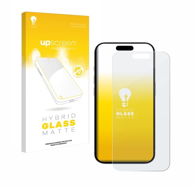 upscreen - Screenprotector voor Apple iPhone 15 Pro - Folie Beschermfolie Beschermglas matte