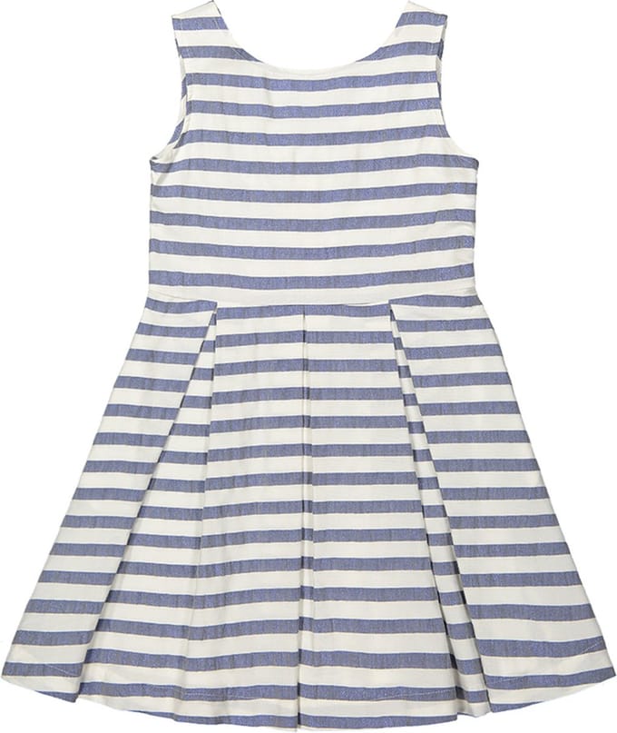 Rumbl Royal - Jurk - Gestreept - wit/blauw - Maat 122