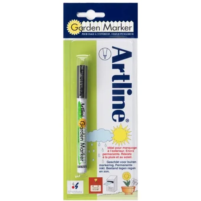 Artline - Marker - Garden - Permanent - Zwart - 0,8m