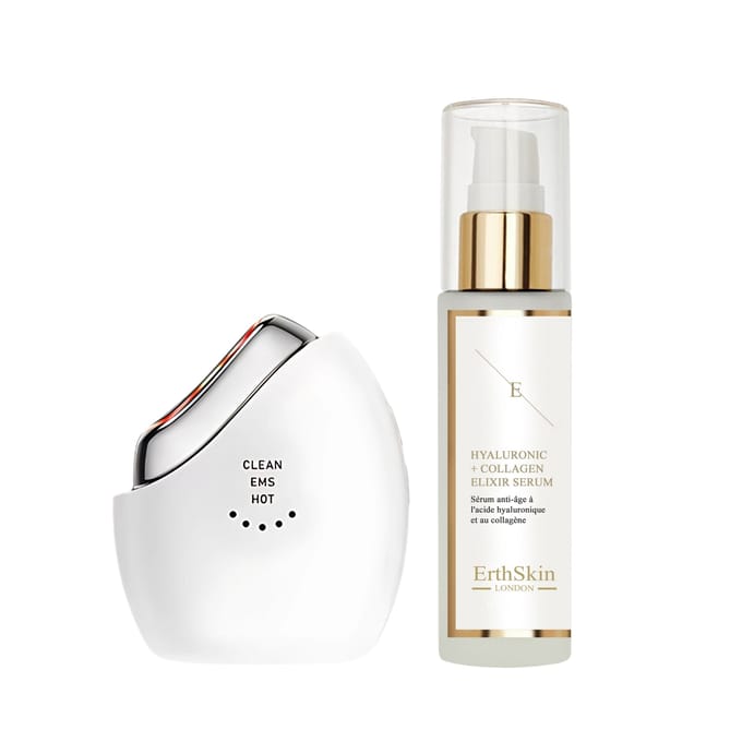 REGENERERENDE GEZICHTSET (GEAVANCEERD LED JONGE GLOED EMS SCULPTOR + HA SERUM 60ML)
