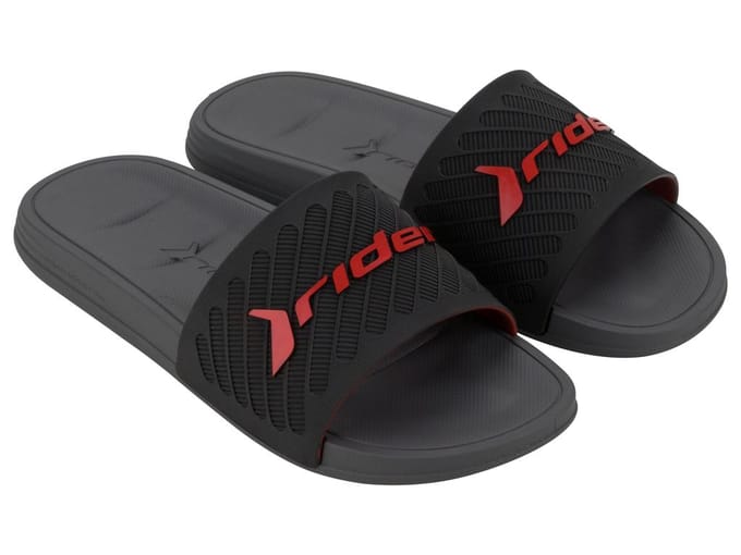 Rider Free II Slide Ad grijs/rood [12323 BA410] j.43 black