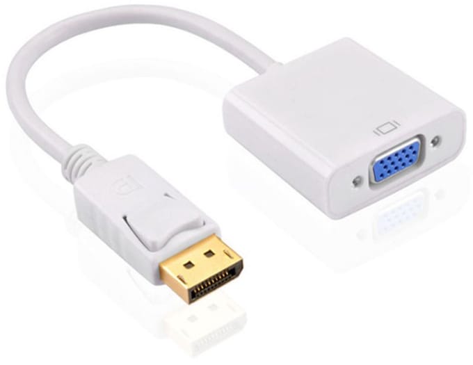 Displayport naar VGA - Display port kabel - VGA kabel - Scherm aansluiten - Wit - 1 stuk - CHPN