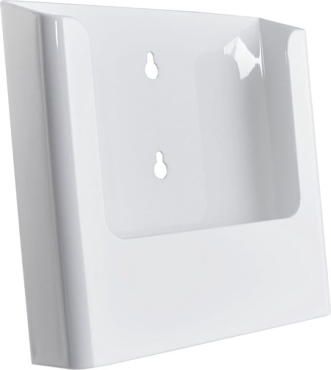 A5 Witte Wandfolderhouder / Brochurehouder / Houder Met Boorgaten - Type A5-Wit