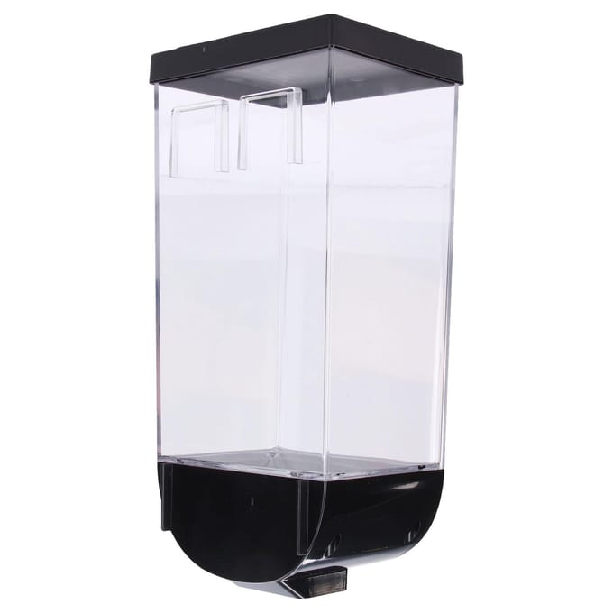 Vierkante Droogvoedseldispenser Wandmontage Graanopslagcontainer Wasmiddelparels Ontbijtgranendispenser voor black
