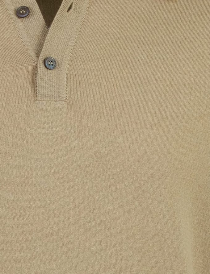 Bugatti poloshirt korte mouw beige