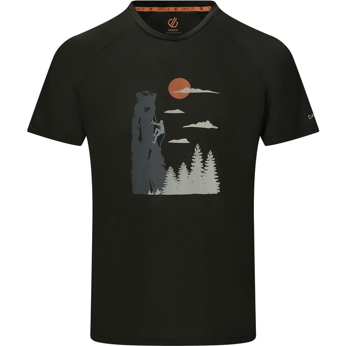Dare 2B Heren Tech II Bergbeklim T-shirt (Zwart)