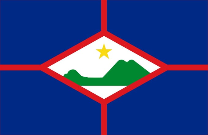 Vlag Sint Eustatius 70x100cm