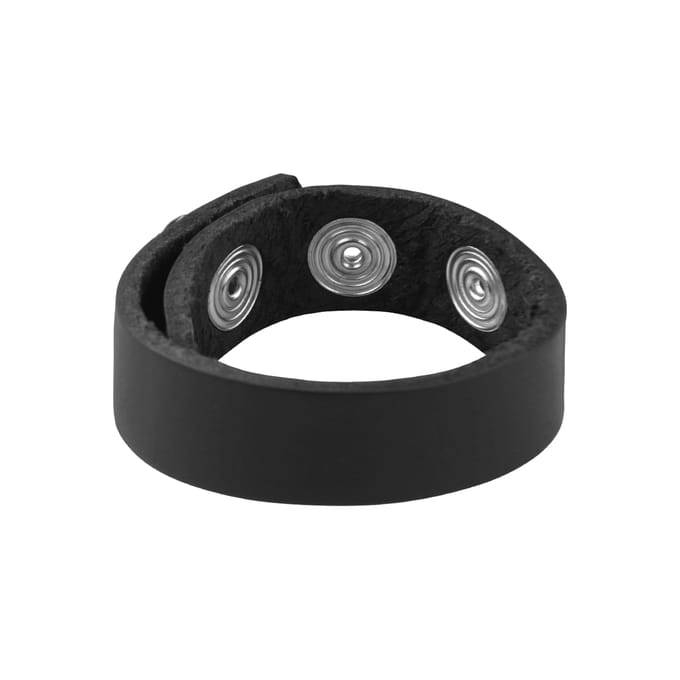 Rimba - Penis Strap - Cockring Van Leer - Met Drukknopen - Extra Stevig Leer