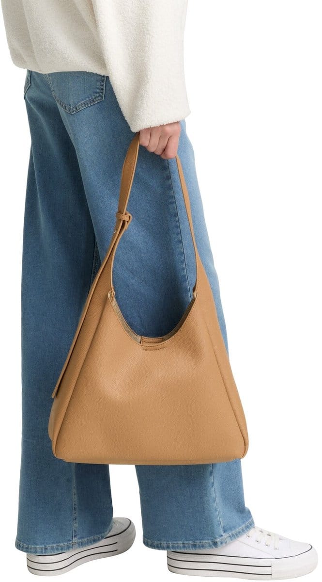 TOM TAILOR Schoudertas Jessie Hobo Bag Camel Lichtbruin