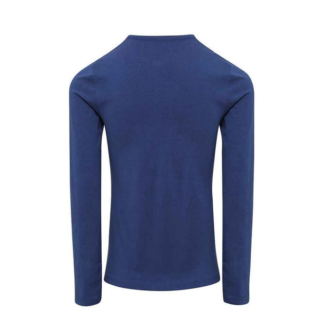 Premier Dames/Dames Lang John Roll Mouw T-shirt (Indigo)