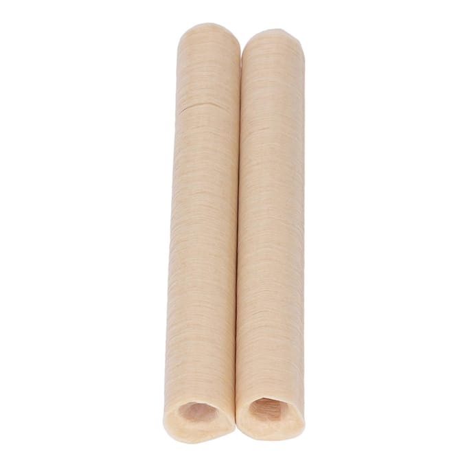 2 stuks collageen worstomhulsel gedroogd natuurlijk handgemaakt worstomhulsel voor thuis 19mm beige
