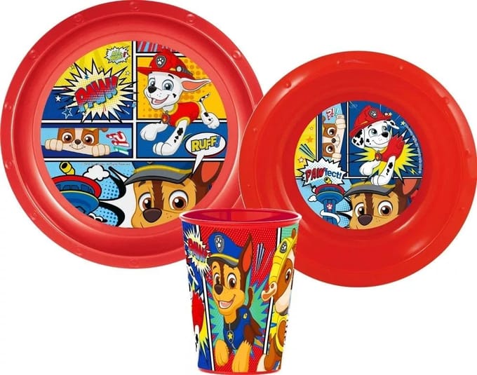 PAW PATROL Service de table Assiette Bol Tasse Sans BPA