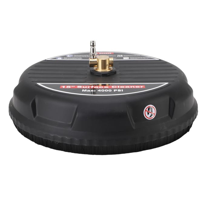 15 inch Hogedrukreiniger Vloerreiniger 2 Vervangende Spuitkoppen 14 inch Snelkoppeling 4000 PSI Vloer gray