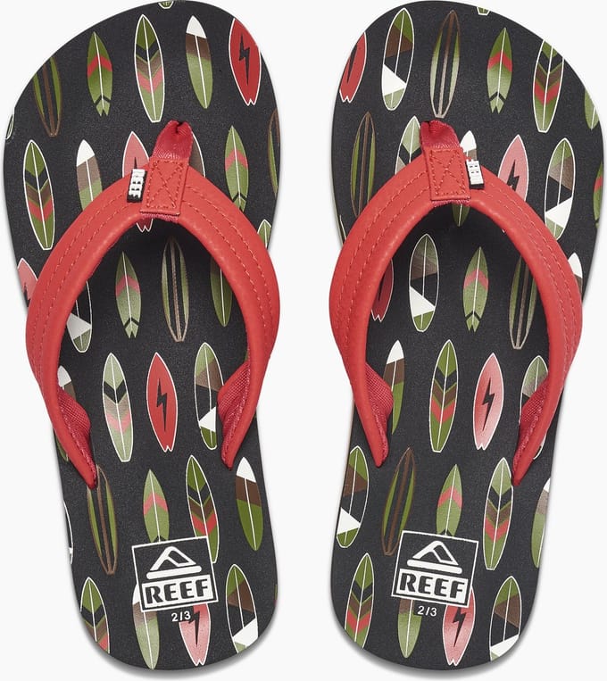 Reef Kids Ahi Jongens Slippers - Rood - Maat 31