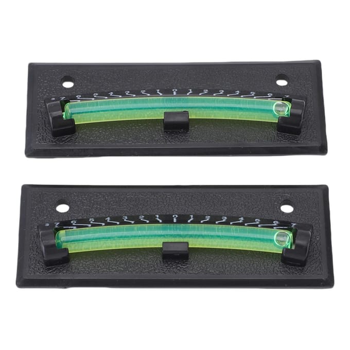 2 stuks RV Waterpas Duurzaam 2 Montagemethoden Nauwkeurig RV Waterpas Systeem voor Aanhanger black