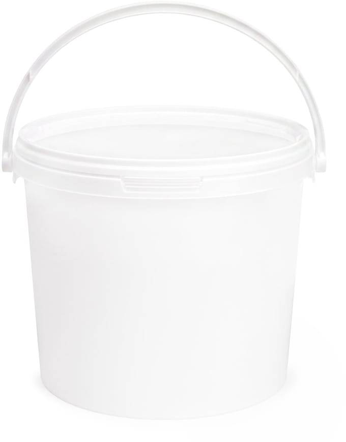 Garronda Emmer Met Deksel - Verpakkingsemmer - Emmertje - Rond – GD-PL-BIS-Whit