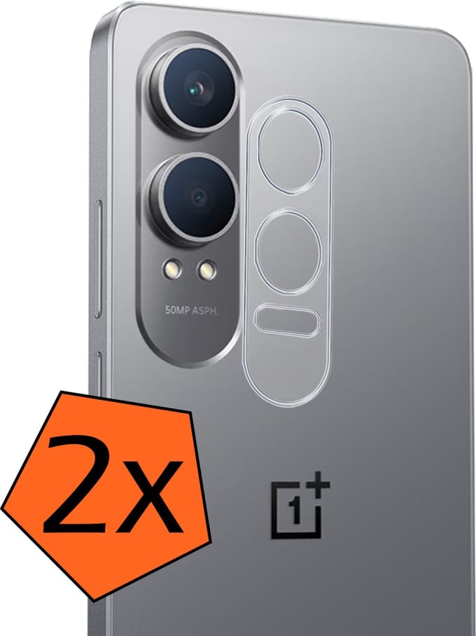 Camera Lens Protector - 2 Stuks - Geschikt voor OnePlus Nord CE 4 Lite - Camera Screenprotector - Gehard Glas - Beschermglas - Tempered Glass - Screen Protector