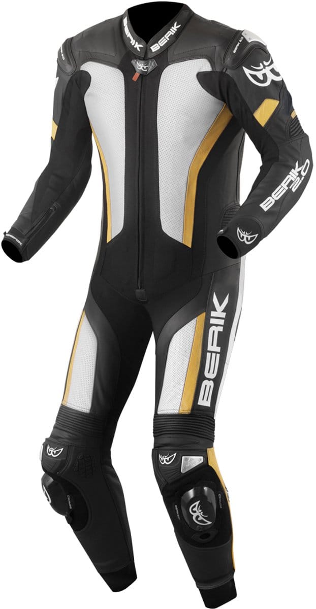 Berik Losail Zwart Wit Brons 1-Delig Motorpak - Racepak