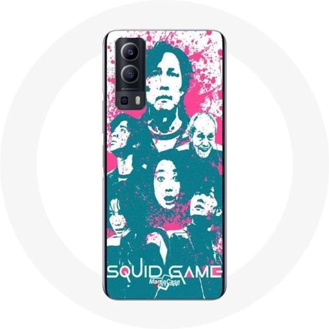 Vivo Y72 hoesje Squid Game Poster karakterslogo
