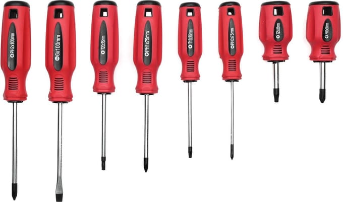 Benson Schroevendraaier Set - Profi - Ergonomisch - 8 Delig - Diverse Maten - Duurzaam