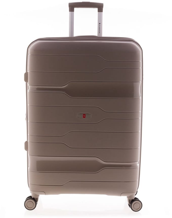 Gladiator Boxing Grote Koffer 77 cm - 105/115 liter - Expandable - TSA slot - Beige