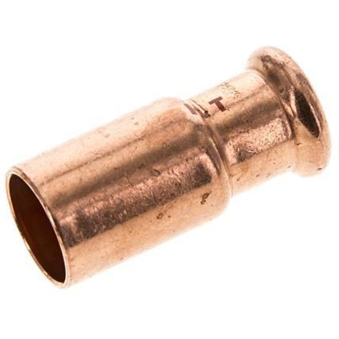 Perskoppeling - 15mm Persmof & 22mm Buiseinde - Koperlegering