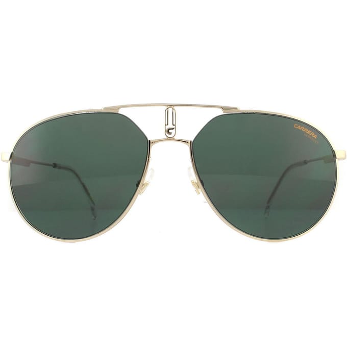 Carrera Aviator unisex gouden groene zonnebril