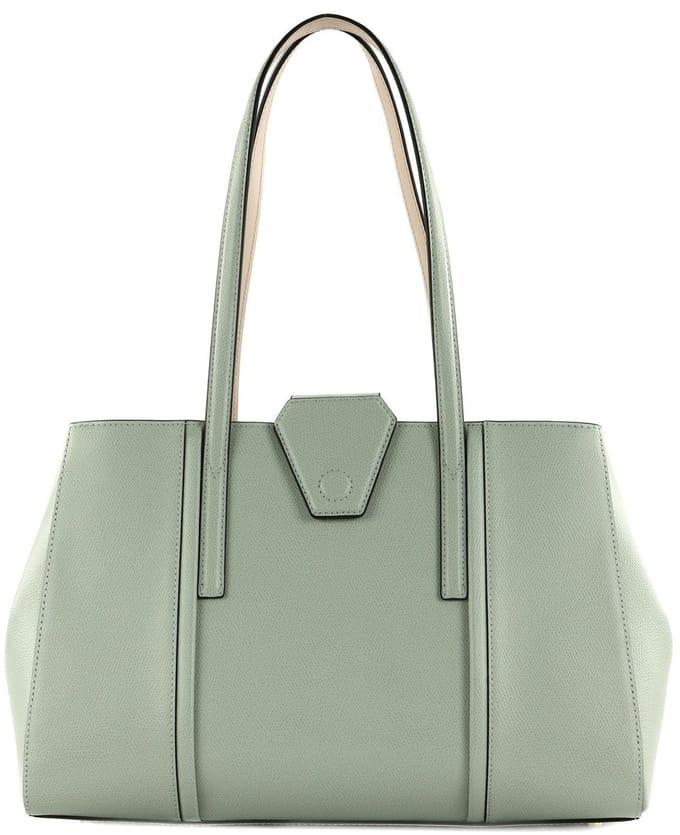 FURLA Leren Handtas Schoudertas Riva Tote Rugiada Mintgroen