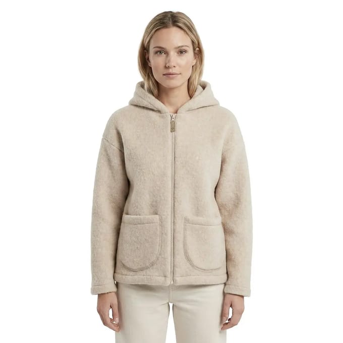 Dames lamswollen hoodie Zaffiro Zoya Sierra