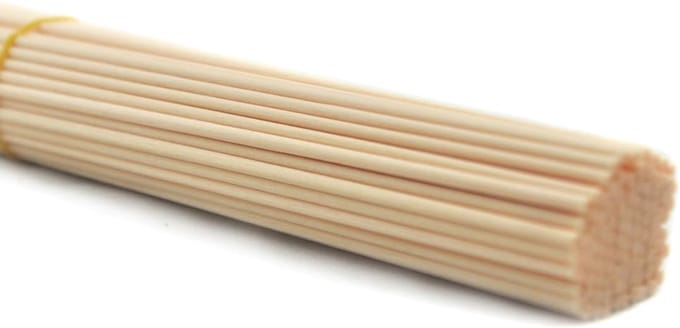 50 stuks vezelstaafjes, diffuserstokken, etherische olie aromadiffuser stokken (30 cm x 3 mm, beige)