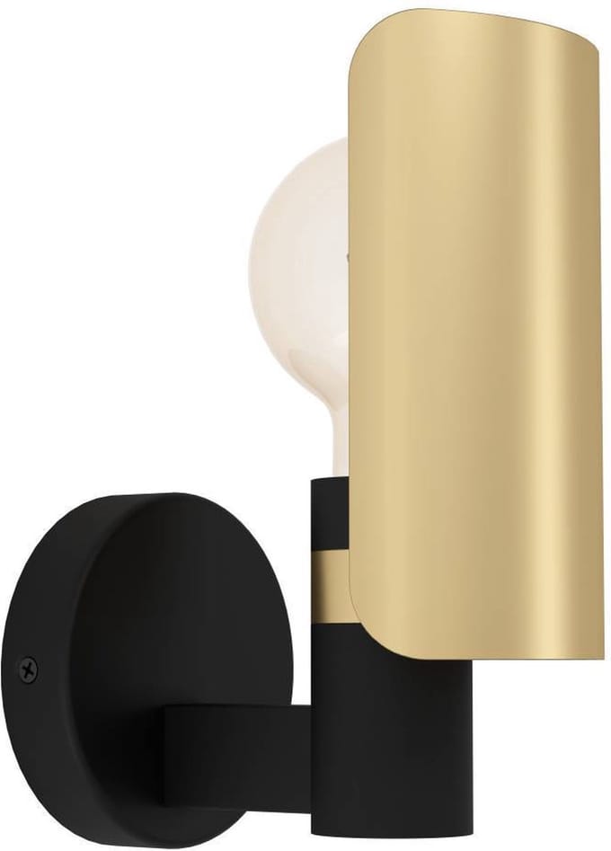 Eglo Wandlamp Hayes Zwart Goud E27